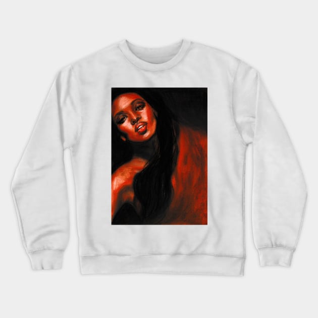 Naomi Campbell Crewneck Sweatshirt by Svetlana Pelin